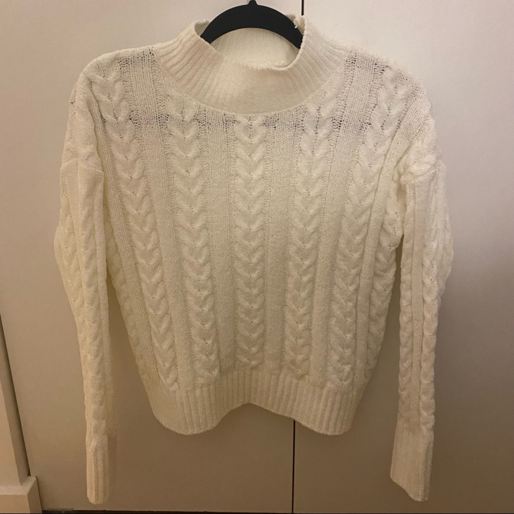 Cable knit sweater